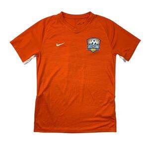 Nike Michigan Tigers Soccer Jersey Mens M Medium Orange Dri Fit Lightweight Tee